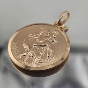 9ct Gold St Christopher Pendant