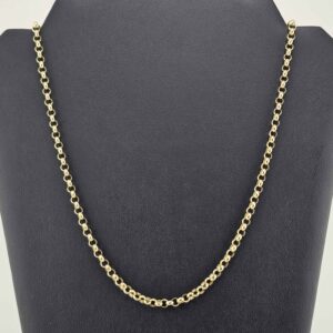 9ct Gold Belcher Necklace 24"