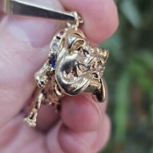 9ct Gold Bulldog Pendant