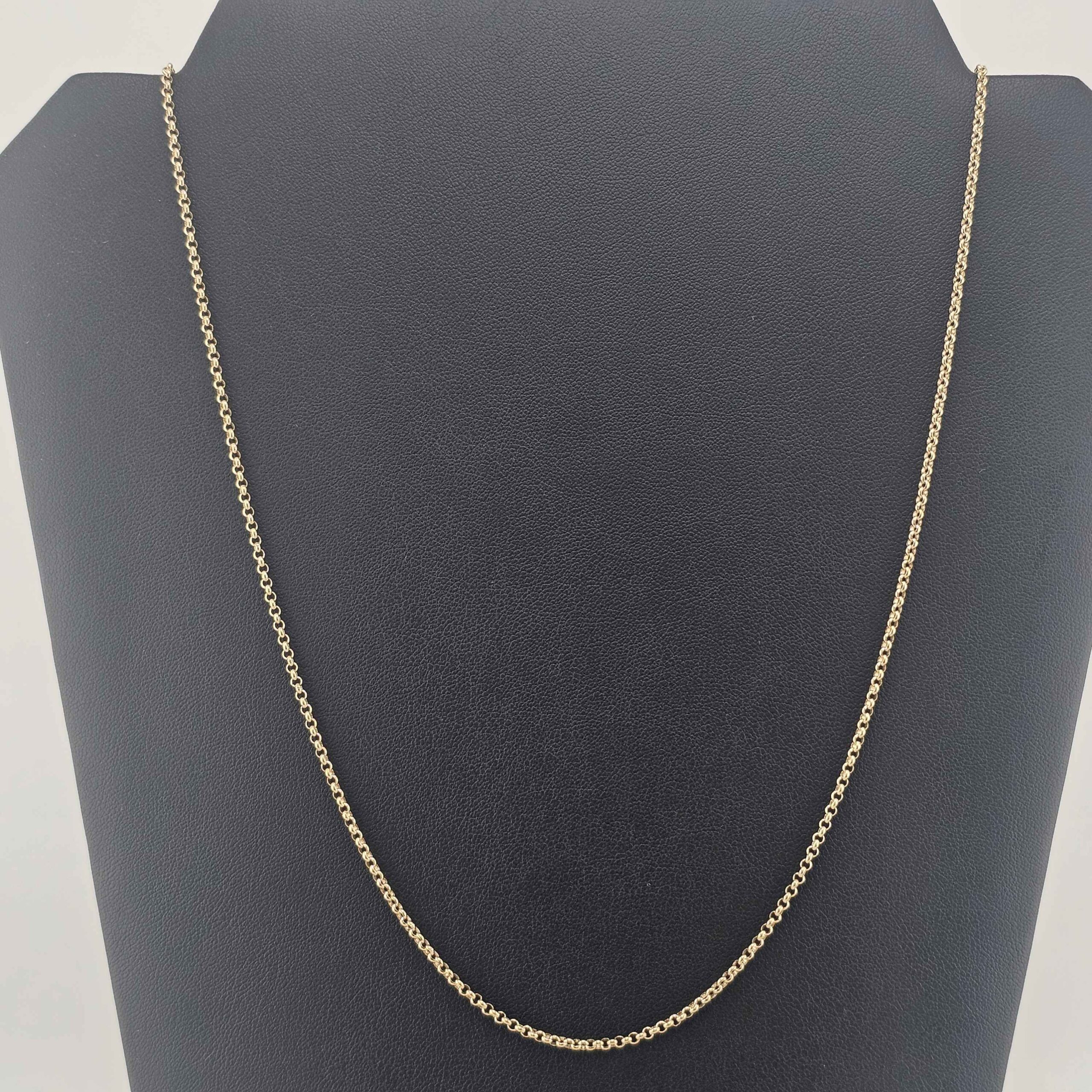 9ct Gold Belcher Necklace 30"