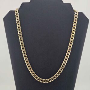 9ct Gold Curb Necklace 22"