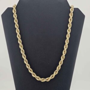 9ct Gold Rope Necklace 28"