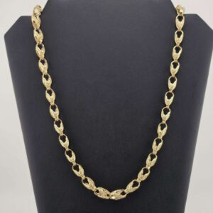 9ct Gold Tulip Necklace 24"