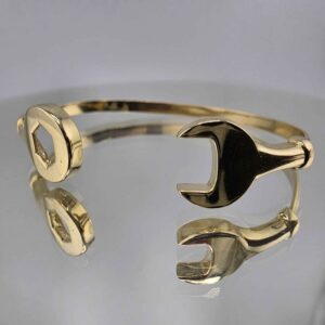 9ct Gold Child's Spanner Bangle