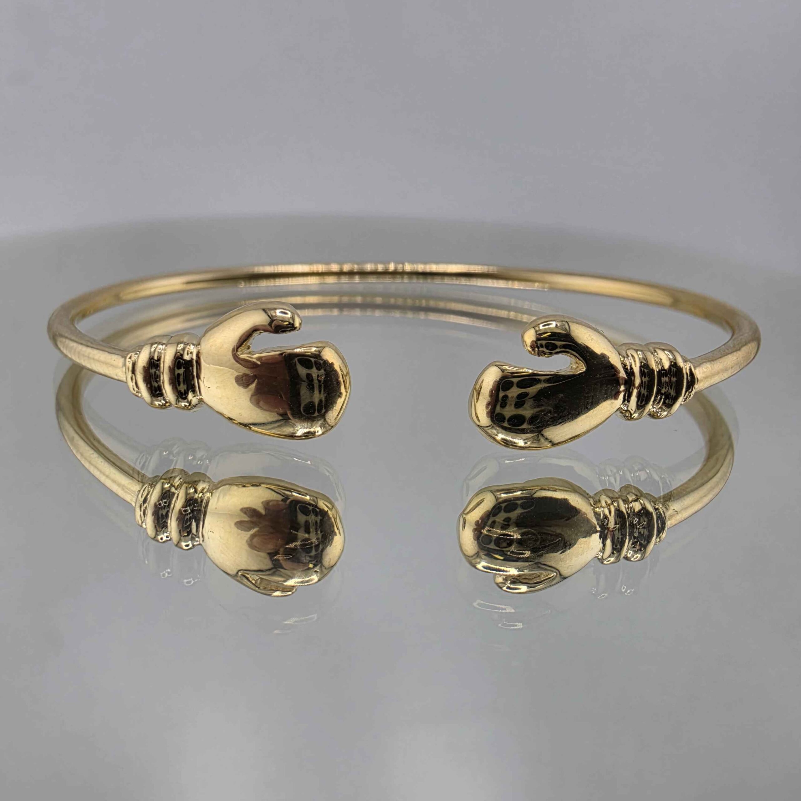9ct Child's Boxing Glove Torque Bangle